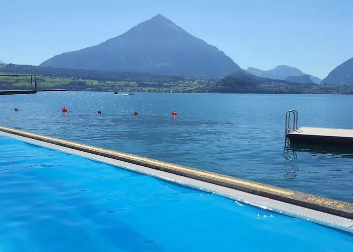 Idyllic Farm With Scenic Views And Concierge By Swisshut Sigriswil